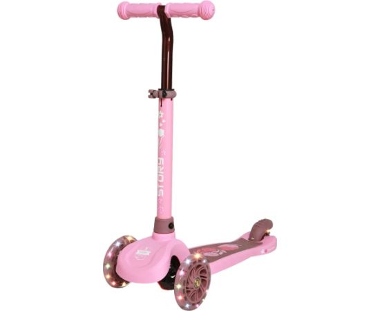Story Mini LED trīsriteņu skrejritenis LED PINK Самокаты детские