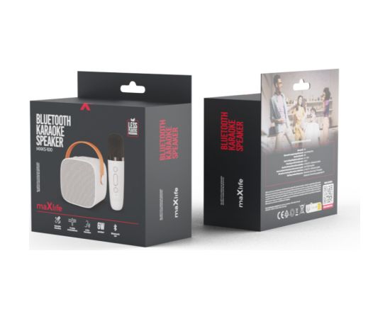 Maxlife MXKS-100 Bluetooth karaoke Skaļrunis + Mikrofons Bezvadu skaļruņi