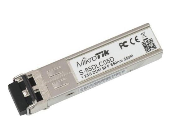 MikroTik S-85DLC05D 1.25G SFP SX-LC (MM) 850nm 550m DDM for RB260x,RB2011x,CCRx