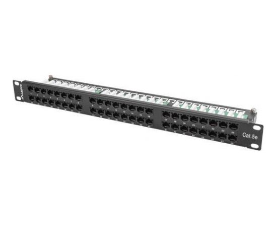 Lanberg Patch Panel 48 port 1U, cat. 5e, black