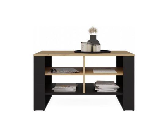 Top E Shop MODERN 4P SLIM ARTISAN COFFEE TABLE WITH BLACK LEGS Новинки Для дома и сада 