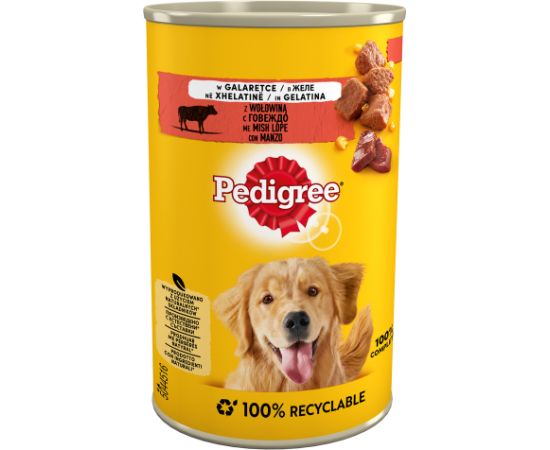 Pedigree beef in jelly 400g Suņu barība