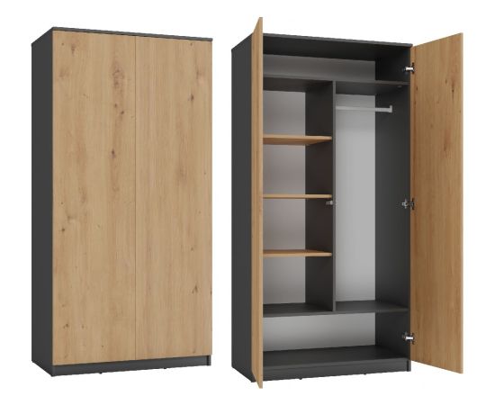 Top E Shop Topeshop SD-90 ANT/ART KPL bedroom wardrobe/closet 7 shelves 2 door(s) Шкафы