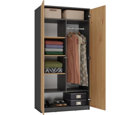 Top E Shop Topeshop SD-90 ANT/ART KPL bedroom wardrobe/closet 7 shelves 2 door(s) Шкафы