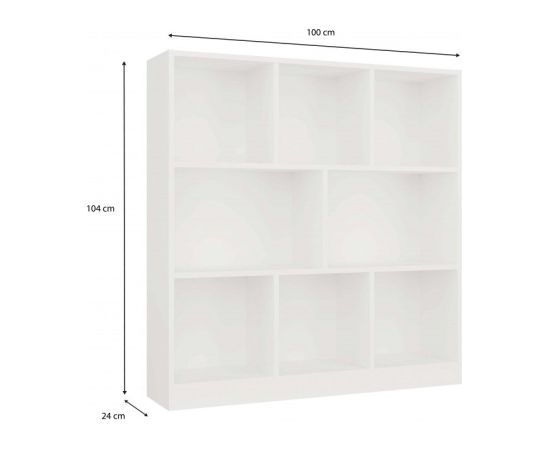 Top E Shop FIESTA 8P WHITE BOOKCASE Новинки Для дома и сада 