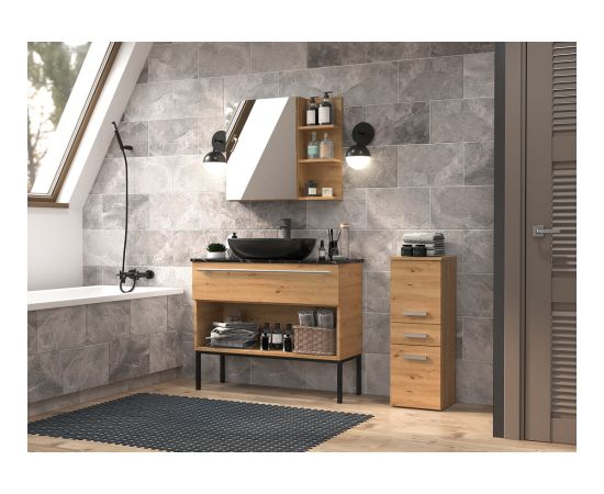 Top E Shop Topeshop NEL V DDS ARTISAN bathroom storage cabinet Oak Jaunumi -Dārzam