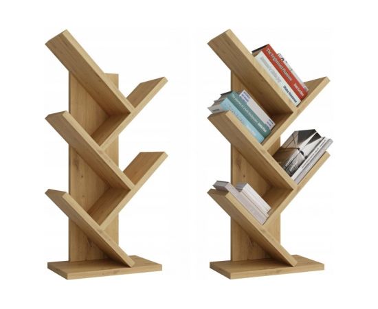 Top E Shop FUNNY MINI OAK ARTISAN BOOKCASE Новинки Для дома и сада 