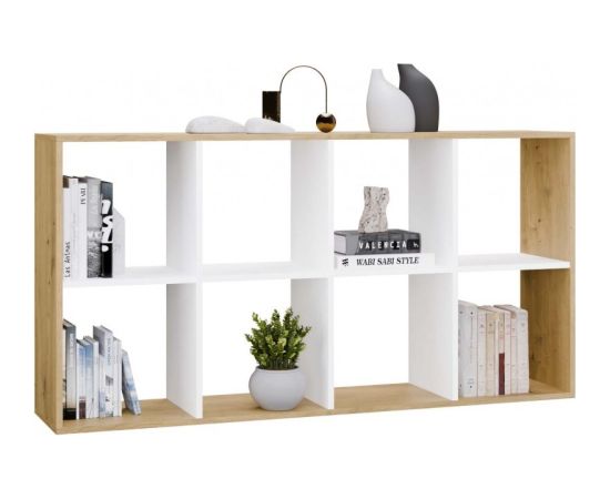 Top E Shop MALAX 2X4 ARTISAN/WHITE BOOKCASE Jaunumi -Dārzam