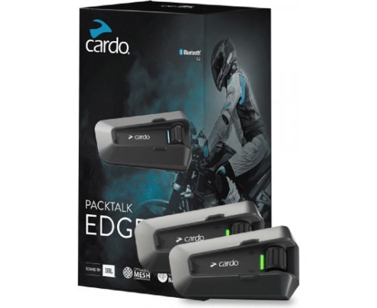 Cardo PT200101 motorcycle intercom 2 channels 1600 m Black Austiņas