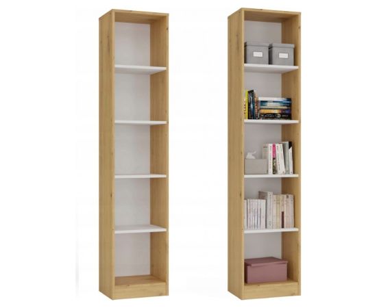 Top E Shop 40 CM BOOKCASE ARTISAN/WHITE Jaunumi -Dārzam