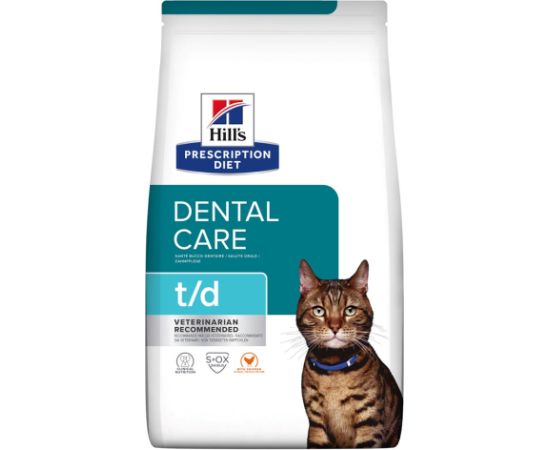 HILL'S PRESCRIPTION DIET Feline t/d Dry cat food Chicken 1,5 kg Kaķu konservi