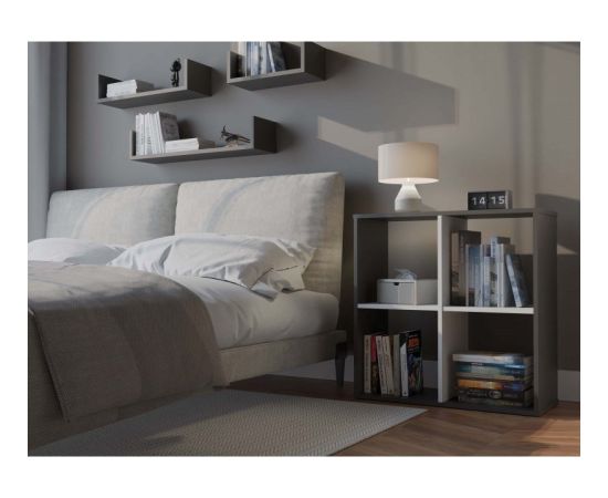 Top E Shop MALAX 2X2 SHELVING UNIT, ANTHRACITE/WHITE Jaunumi -Dārzam