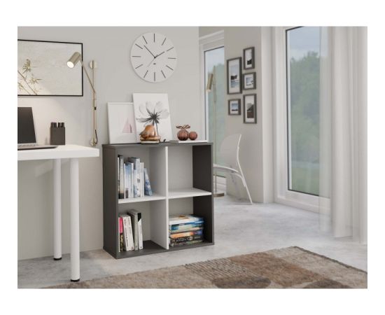Top E Shop MALAX 2X2 SHELVING UNIT, ANTHRACITE/WHITE Jaunumi -Dārzam