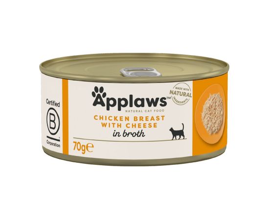 APPLAWS Chicken breast with cheese - wet cat food - 70g Kaķu konservi