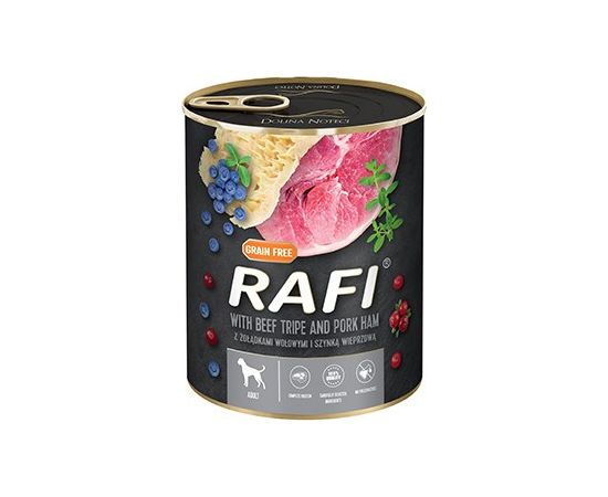 Dolina Noteci Rafi Dog wet food with beef stomachs and ham - 800g Suņu barība