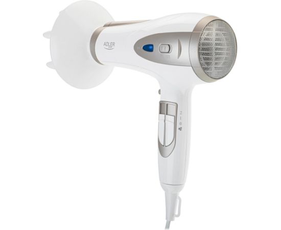 ADLER AD 2248WC HAIR DRYER, WHITE AND CHAMPAGNE Matu fēni