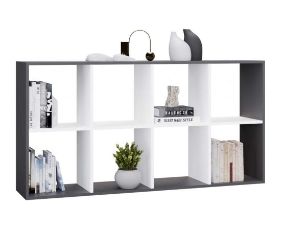 Top E Shop MALAX 2X4 SHELVING UNIT, ANTHRACITE/WHITE Jaunumi -Dārzam
