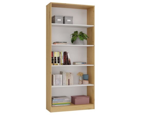 Top E Shop 80 CM BOOKCASE ARTISAN/WHITE Jaunumi -Dārzam