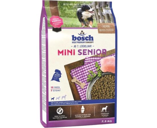 BOSCH Mini Senior - dry dog food - 2,5 kg Suņu barība