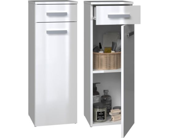 Top E Shop Topeshop NEL V DS BIEL POŁ bathroom storage cabinet White Jaunumi -Dārzam