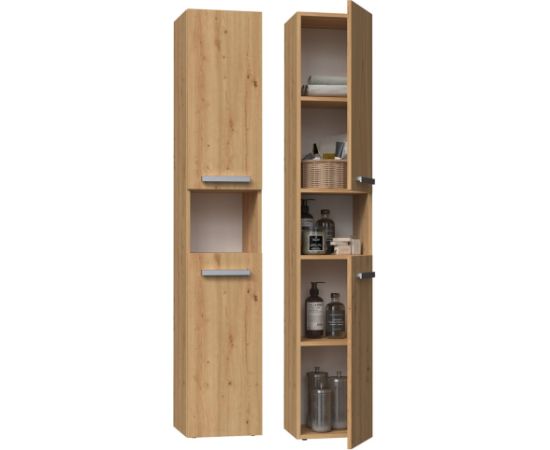 Top E Shop Topeshop NEL I ARTISAN bathroom storage cabinet Oak Jaunumi -Dārzam