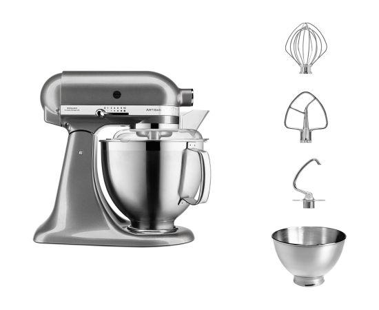 KitchenAid ARTISAN 5KSM185PS Stand mixer 300 W Silver Кухонные комбайны
