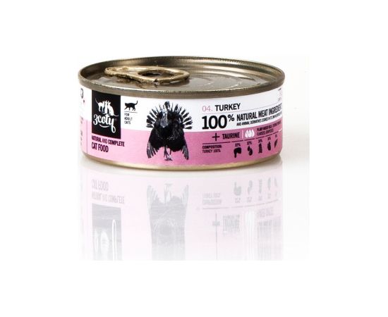 3COTY Turkey - wet cat food - 80g Kaķu konservi