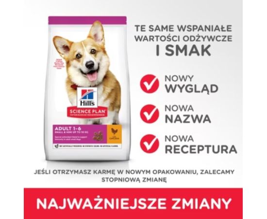 HILL'S Science Plan Adult small&mini Chicken - dry dog food - 1,5kg Suņu barība