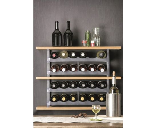 ROTHO Vario Wine Rack Anthracite - Stand for 6 Bottles Мусорные урны