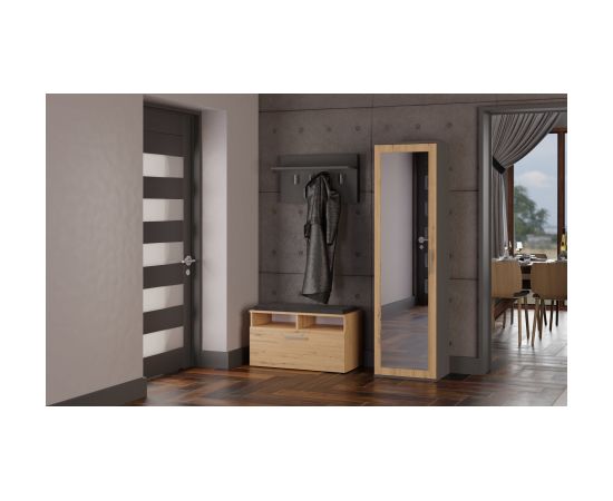 Top E Shop Topeshop DUO SZAFA ANT/ART KP bedroom wardrobe/closet 2 shelves 1 door(s) Шкафы