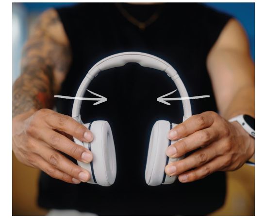 Skullcandy Crusher 540 Active Over-Ear Headphones, Grey Concrete Austiņas