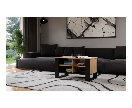Top E Shop MODERN 4P ARTISAN COFFEE TABLE WITH BLACK LEGS Новинки Для дома и сада 