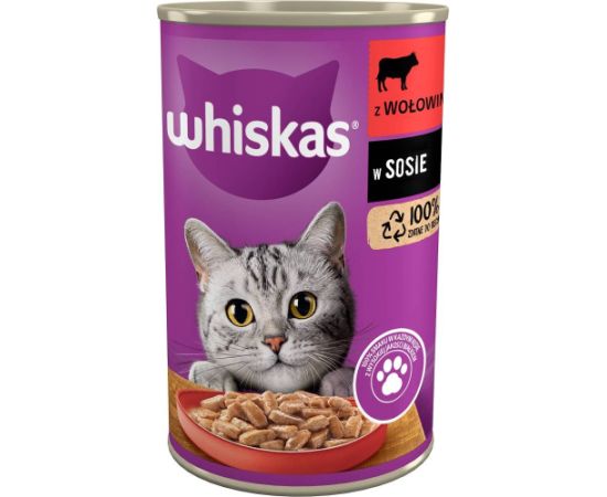 Whiskas Beef in Sauce 400 g Консервы кошек