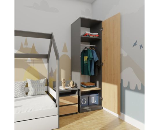 Top E Shop Topeshop SD-50 ANT/ART KPL bedroom wardrobe/closet 5 shelves 1 door(s) Шкафы