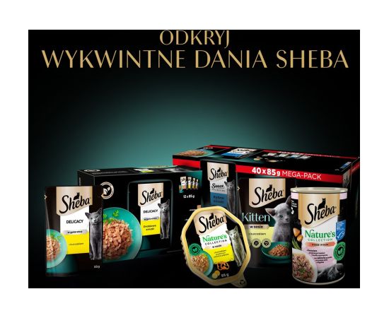 Sheba Selection in Sauce Juicy Flavours 12 x 85 g Kaķu konservi