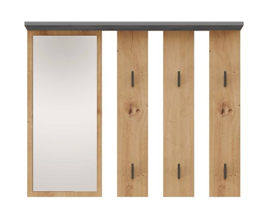 Top E Shop Topeshop PARMA WIESZAK ANT/AR clothing hanger Anthracite, Oak Мебель для прихожей