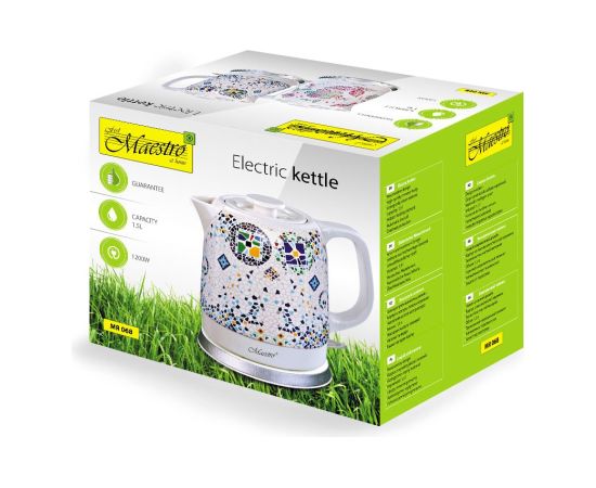 Ceramic electric kettle MAESTRO MR-068 1,5L 1500W (MR-068-MOSAIC) Чайники (электрические)