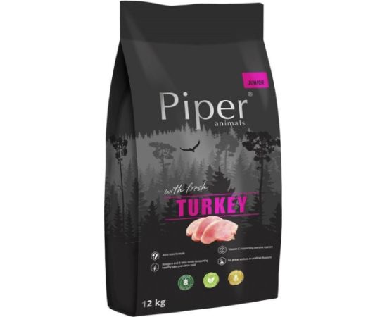 DOLINA NOTECI Piper Junior with turkey - dry dog food - 12 kg Suņu barība