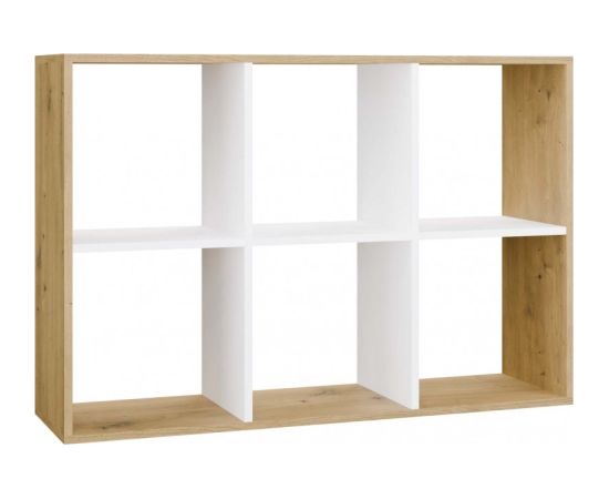Top E Shop MALAX 2X3 ARTISAN/WHITE BOOKCASE Jaunumi -Dārzam