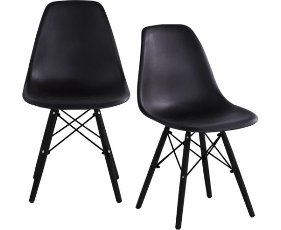 Saska Garden KRZESŁO SKANDYNAWSKIE MATERA CZARNE KPL 2SZT Новинки Для дома и сада 