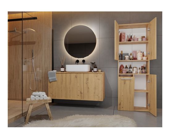 Top E Shop Topeshop NEL 1K DK ART KPL bathroom storage cabinet Oak Новинки Для дома и сада 
