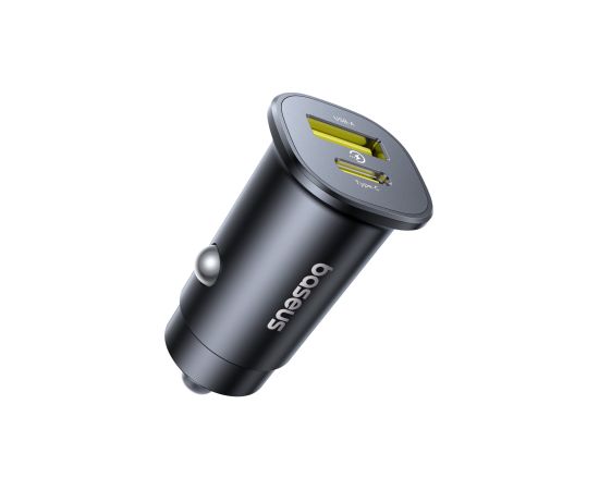 Baseus Auto ātrais lādētājs GoTrip 30W 12-24V USB-A + USB-C QC PD, melns Jaunumi - Viedierices