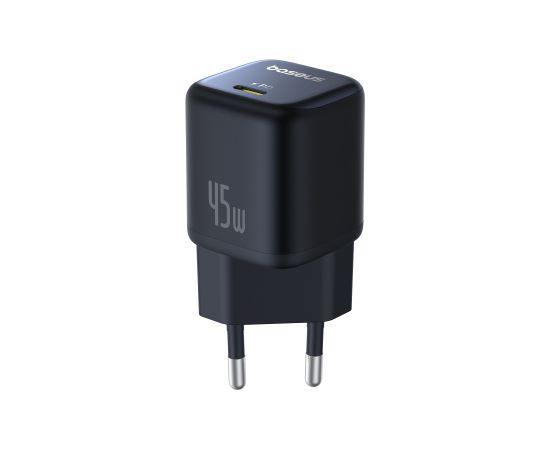 Baseus Sienas ātrais lādētājs PicoGo GaN 45W USB-C QC PD, melns Jaunumi - Viedierices