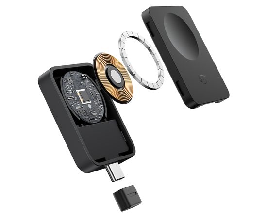 Baseus Bezvadu magnētiskais lādētājs MagPro USB-C 2,5 W Apple Watch, melns Jaunumi - Viedierices