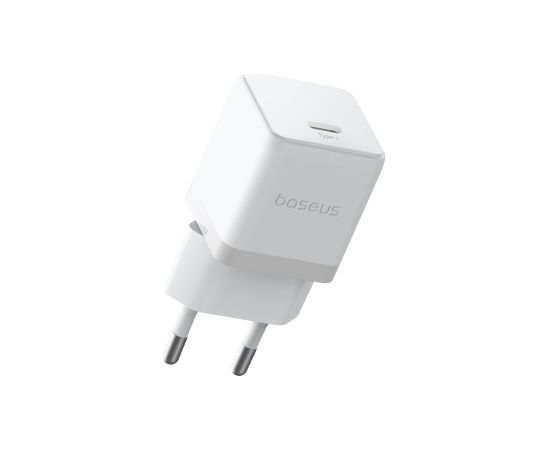 Baseus Sienas ātrais lādētājs Palm 30W USB-C QC3.0 PD3.0 ar USB-C kabeli 1 m, balts Новинки смартфонов и телефонов