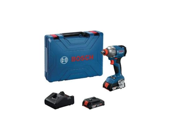 Triecienatslēga Bosch GDX 18V-285 Professional; 18 V; 2x2,0 Ah akum. Trieciena uzgriežņu pistoles ar akumulatoru