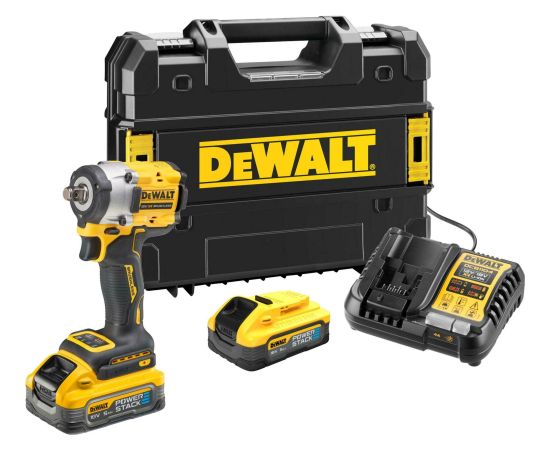 Triecienatslēga DeWalt DCF921P2LRT-QW; 1/2''; 18 V; 2x5,0 Ah akum. Trieciena uzgriežņu pistoles ar akumulatoru