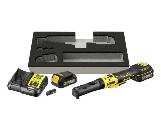 Akumulatora sprūdrats DeWalt DCF510E2G-QW; 102 Nm; 1/2''; 3/8''; 18 V; 1x1,7 Ah akum. Trieciena uzgriežņu pistoles ar akumulatoru