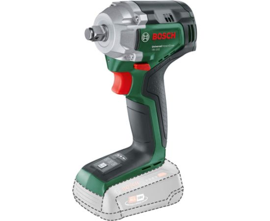 Triecienatslēga Bosch Universal ImpactDrive 18V-350; 18 V (bez akumulatora un lādētāja) Trieciena uzgriežņu pistoles ar akumulatoru