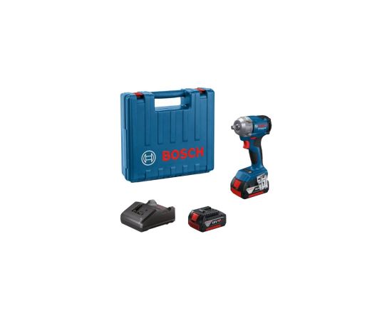 Triecienatslēga Bosch GDS 18V-350 Professional; 18 V; 2x4,0 Ah akum. + L-Case Trieciena uzgriežņu pistoles ar akumulatoru